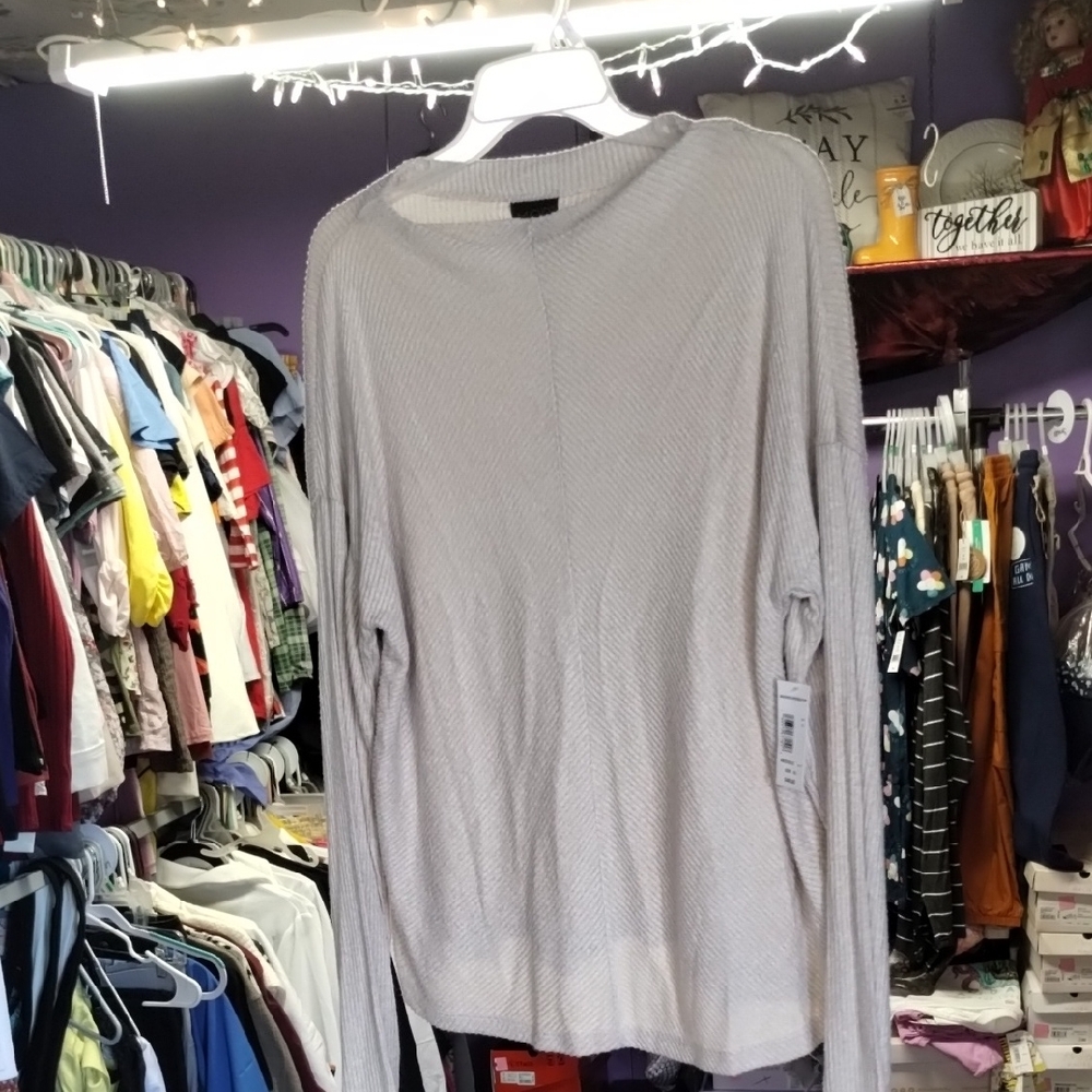 Light Gray Long Sleeve Sweater
